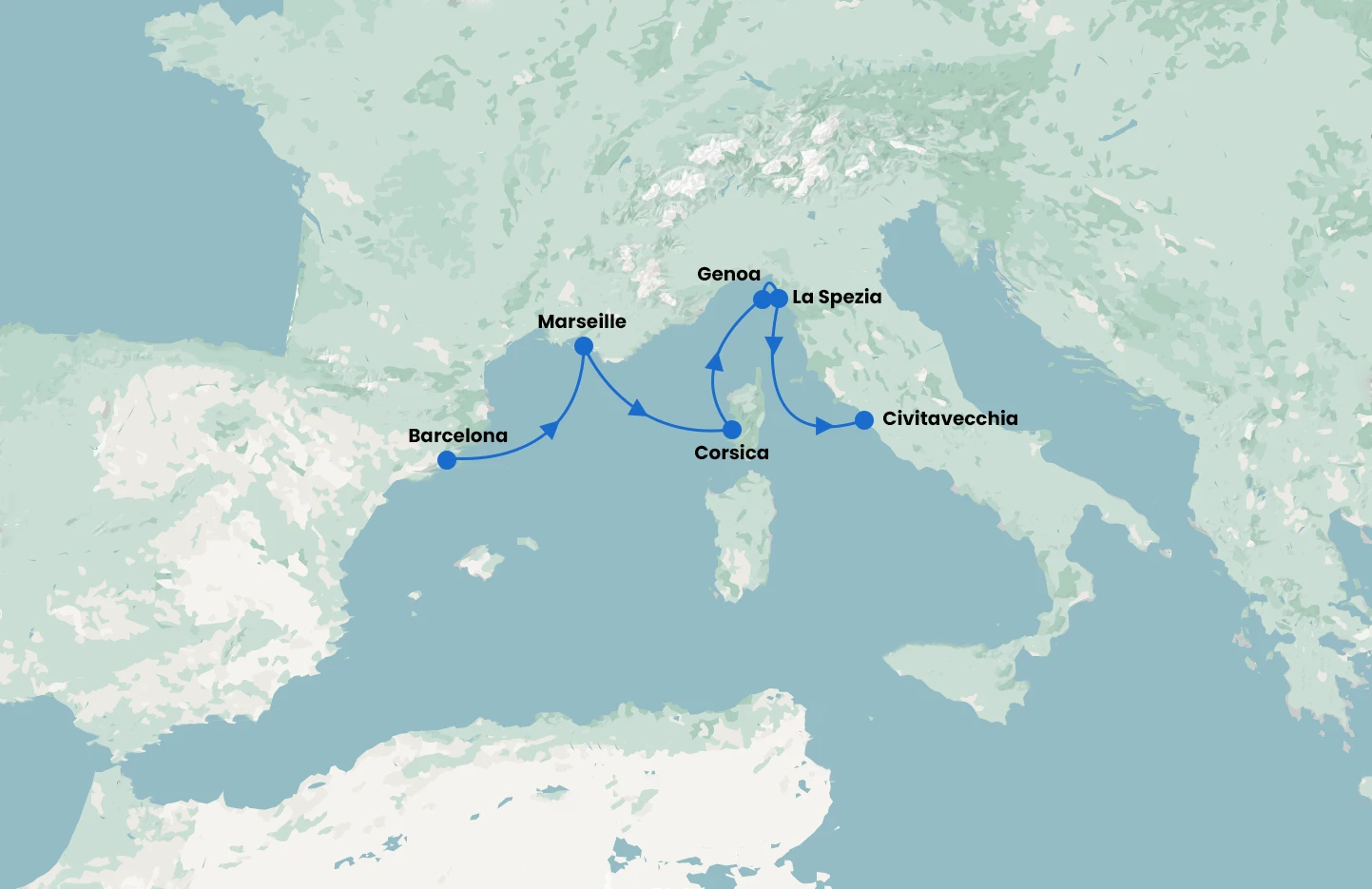 Med Explorer - Barcelona to Rome - with Sun Princess